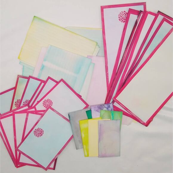 Dyed Paper Variety Pack, Pastel Dyed Paper, Hand Dyed Paper, Junk Journal Supply - Picture 1 of 9